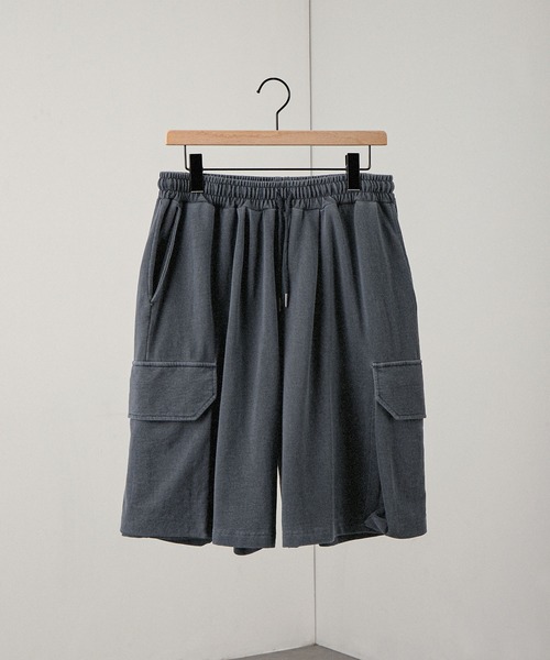 Alfred Alex(アルフレッドアレックス)の「【Alfred Alex】ヴィンテージ ピグメント加工 スウェットカーゴショートパンツ(その他パンツ・メンズ・チャコール/ダークブルー/ブラック・S/M/L)」の14枚目の写真