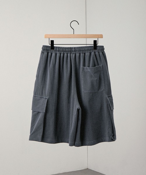 Alfred Alex(アルフレッドアレックス)の「【Alfred Alex】ヴィンテージ ピグメント加工 スウェットカーゴショートパンツ(その他パンツ・メンズ・チャコール/ダークブルー/ブラック・S/M/L)」の15枚目の写真