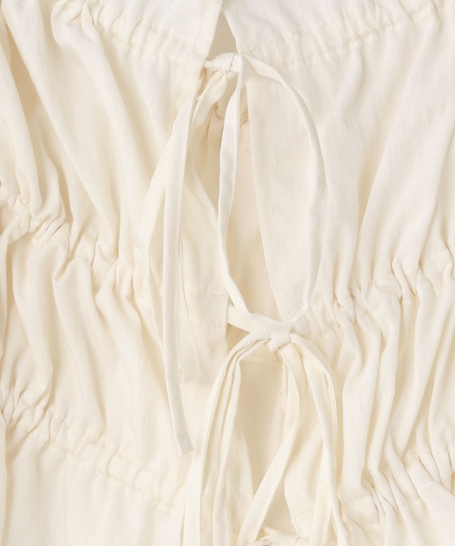 LOWRYS FARM（ローリーズファーム）の「シャーリングビスチェ　499909（キャミソール・レディース・オフホワイト/グリーン/ブラック・FREE）」の14枚目の写真