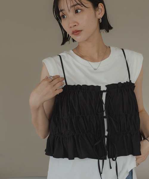 シャーリングビスチェ 499909（キャミソール）｜LOWRYS FARM