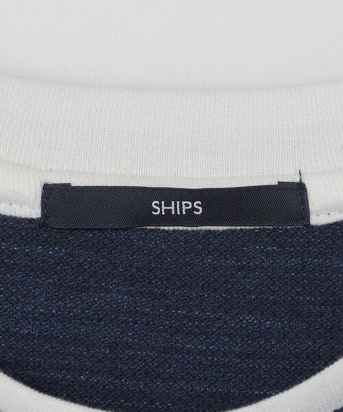 SHIPS(シップス)の「SHIPS: フェイク レイヤード ピケ クルーネック Tシャツ(Tシャツ/カットソー・メンズ・ブラック/ワイン/ライトグレー/ネイビー・SMALL/MEDIUM/LARGE/X-LARGE)」の8枚目の写真