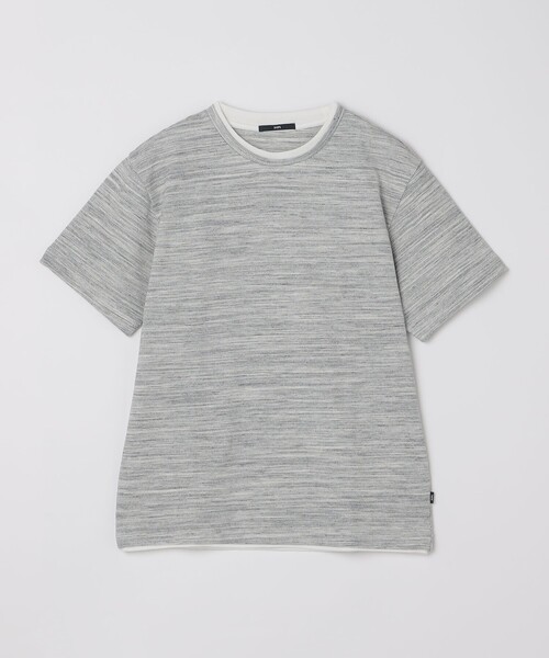 SHIPS(シップス)の「SHIPS: フェイク レイヤード ピケ クルーネック Tシャツ(Tシャツ/カットソー・メンズ・ブラック/ワイン/ライトグレー/ネイビー・SMALL/MEDIUM/LARGE/X-LARGE)」の13枚目の写真