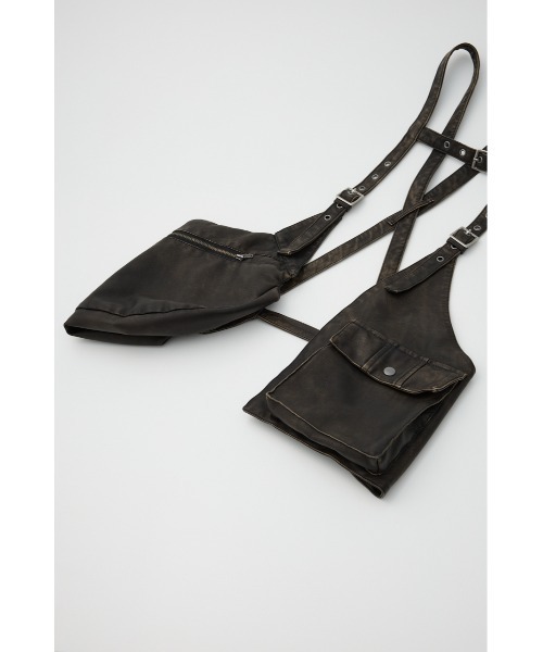 LAGUA GEM（ラグアジェム）の「ZIP POCKET FAUX LEATHER ベスト（ベスト・レディース・ブラック/ブラウン・FREE）」の21枚目の写真