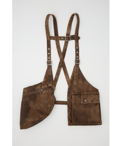 LAGUA GEM（ラグアジェム）の「ZIP POCKET FAUX LEATHER ベスト（ベスト・レディース・ブラック/ブラウン・FREE）」の16枚目の写真