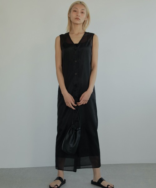 セール】Stripe Layered Onepiece（ワンピース）｜anuke