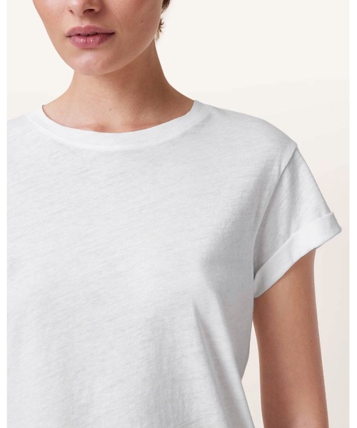 ALLSAINTS(オールセインツ)の「ANNA CREW NECK SHORT SLEEVE T-SHIRT | ANNA クルー ネック 半袖 Tシャツ(Tシャツ/カットソー・レディース・ホワイト・S/XS/M/L)」の6枚目の写真