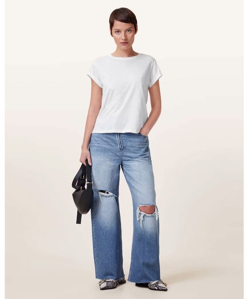 ALLSAINTS(オールセインツ)の「ANNA CREW NECK SHORT SLEEVE T-SHIRT | ANNA クルー ネック 半袖 Tシャツ(Tシャツ/カットソー・レディース・ホワイト・S/XS/M/L)」の7枚目の写真