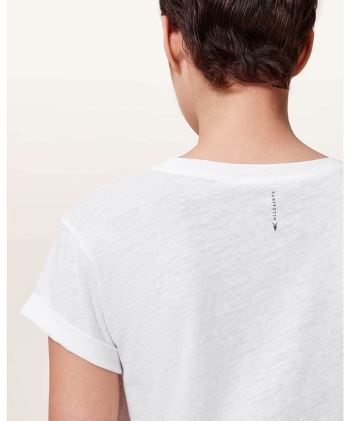 ALLSAINTS(オールセインツ)の「ANNA CREW NECK SHORT SLEEVE T-SHIRT | ANNA クルー ネック 半袖 Tシャツ(Tシャツ/カットソー・レディース・ホワイト・S/XS/M/L)」の2枚目の写真