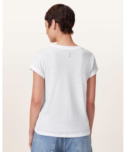 ALLSAINTS(オールセインツ)の「ANNA CREW NECK SHORT SLEEVE T-SHIRT | ANNA クルー ネック 半袖 Tシャツ(Tシャツ/カットソー・レディース・ホワイト・S/XS/M/L)」の4枚目の写真