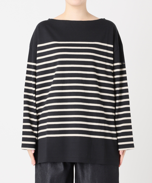 LEMINOR（ルミノール）の「《別注》【Leminor/ルミノア】ナバルバスクシャツ：カットソー（Tシャツ/カットソー・レディース・ブラウン/ブラック・3）」の17枚目の写真