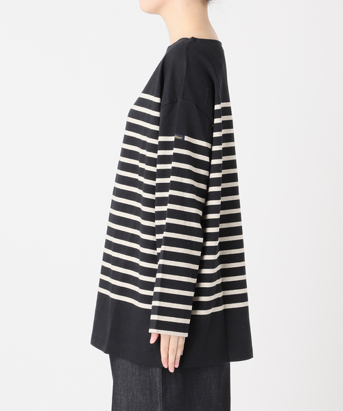 LEMINOR（ルミノール）の「《別注》【Leminor/ルミノア】ナバルバスクシャツ：カットソー（Tシャツ/カットソー・レディース・ブラウン/ブラック・3）」の18枚目の写真