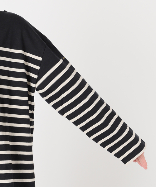 LEMINOR（ルミノール）の「《別注》【Leminor/ルミノア】ナバルバスクシャツ：カットソー（Tシャツ/カットソー・レディース・ブラウン/ブラック・3）」の21枚目の写真