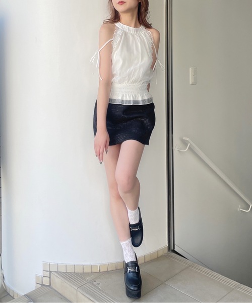 one way（ワンウェイ）の「アメスリブラウス（シャツ/ブラウス・レディース・グリーン系その他/グレー系その他/ブラウン系その他/ホワイト/ブラック・FREE）」の22枚目の写真