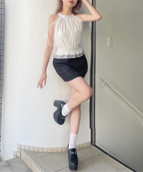 one way（ワンウェイ）の「アメスリブラウス（シャツ/ブラウス・レディース・グリーン系その他/グレー系その他/ブラウン系その他/ホワイト/ブラック・FREE）」の20枚目の写真