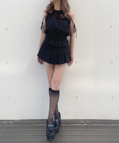 one way（ワンウェイ）の「アメスリブラウス（シャツ/ブラウス・レディース・グリーン系その他/グレー系その他/ブラウン系その他/ホワイト/ブラック・FREE）」の9枚目の写真