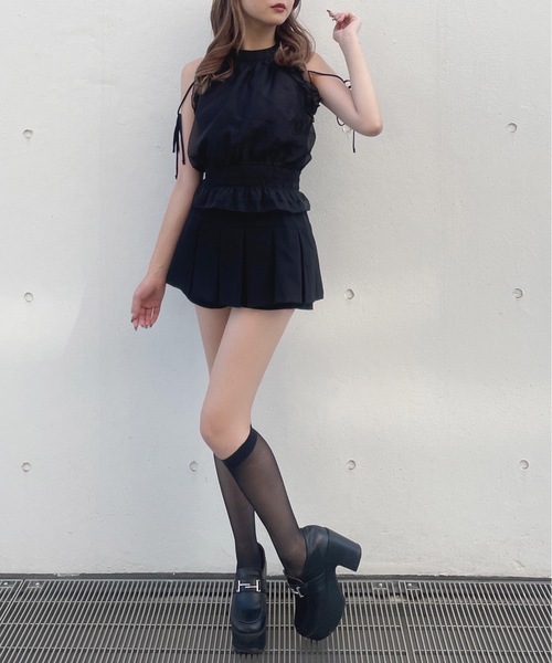 one way（ワンウェイ）の「アメスリブラウス（シャツ/ブラウス・レディース・グリーン系その他/グレー系その他/ブラウン系その他/ホワイト/ブラック・FREE）」の7枚目の写真