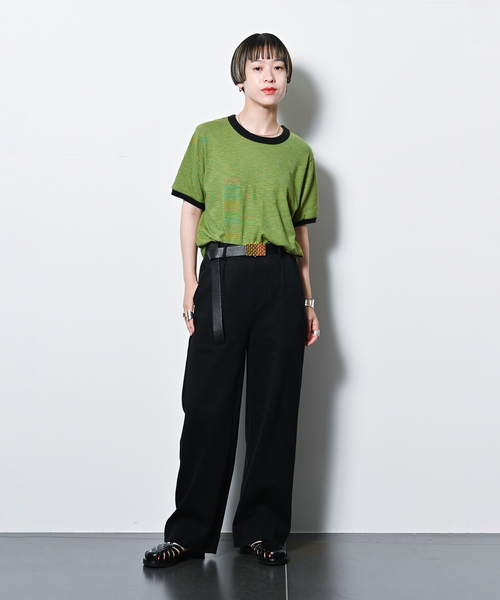 tシャツ 「THE MOOD」リンガーTEE レディース CITYSHOP tシャツ 「THE MOOD」リンガーTEE レディース