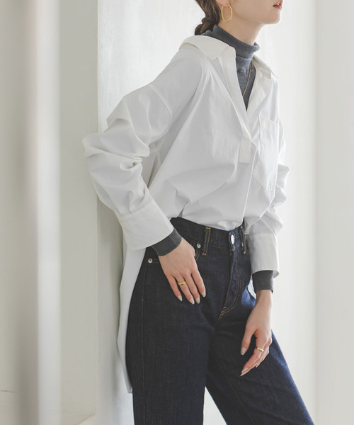 セール】イージーケアコットンスキッパーシャツ（シャツ/ブラウス