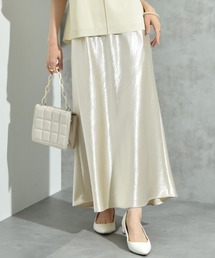 INTERPLANET | シルキーヘビーサテンバイアススカート(スカート)