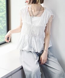 w closet | レース切替ドロストブラウス(シャツ/ブラウス)