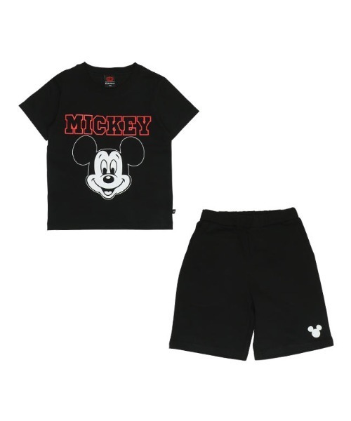 Disney(ディズニー)の「【プチプラ】綿100% ディズニー キャラクターセットアップ 1026K(Tシャツ/カットソー・キッズ・チェリーピンク/ブラック/ホワイト・110cm/90cm/150cm/140cm/130cm/120cm/100cm)」の2枚目の写真