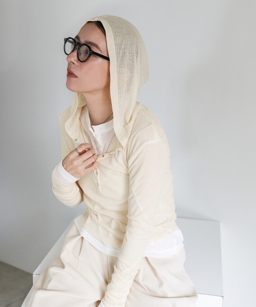 セール】シアーテレコフーディーロンT（Tシャツ/カットソー）｜select