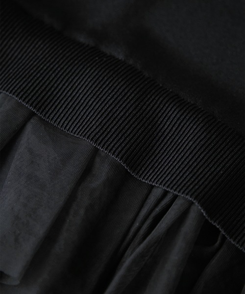 ROPE' PICNIC（ロペピクニック）の「チュールドッキングプルオーバー（ニット/セーター・レディース・ブラウン/キナリ/ブラック・FREE）」の18枚目の写真