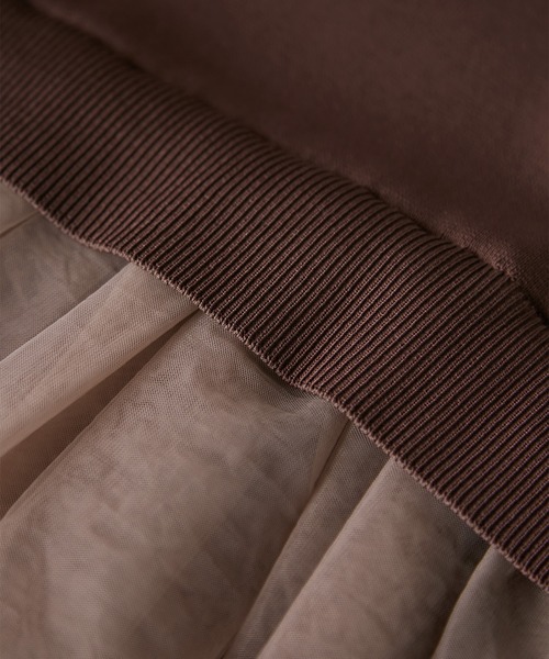 ROPE' PICNIC（ロペピクニック）の「チュールドッキングプルオーバー（ニット/セーター・レディース・ブラウン/キナリ/ブラック・FREE）」の16枚目の写真