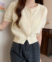 スリーブ パフ」に該当するレディースのカーディガン/ボレロ