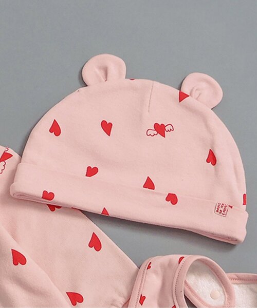 BREEZE(ブリーズ)の「耳付き帽子 マイファーストブリーズ(その他ベビー用品・キッズ・グリーン/ピンク/ブルー/アイボリー・44/46)」の4枚目の写真