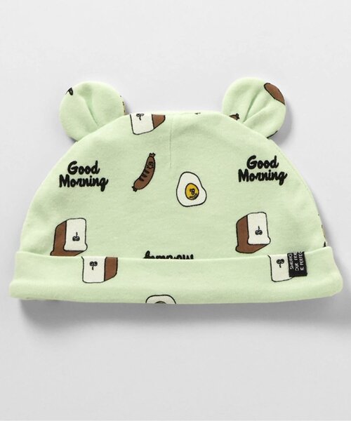 BREEZE(ブリーズ)の「耳付き帽子 マイファーストブリーズ(その他ベビー用品・キッズ・グリーン/ピンク/ブルー/アイボリー・44/46)」の9枚目の写真