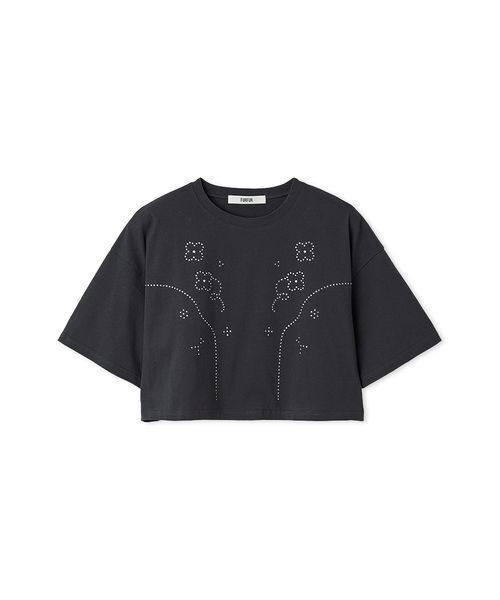 FURFUR（ファーファー）の「ビジューデザインＴシャツ（Tシャツ/カットソー・レディース・ピンク/ホワイト/チャコールグレー/ライトブルー・F）」の12枚目の写真