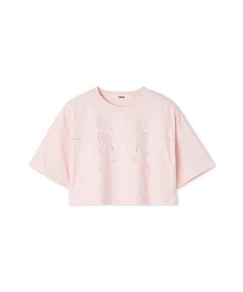 FURFUR（ファーファー）の「ビジューデザインＴシャツ（Tシャツ/カットソー・レディース・ピンク/ホワイト/チャコールグレー/ライトブルー・F）」の13枚目の写真