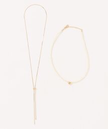 LOWRYS FARM | カラー＊シルバーネックレス　579120(ネックレス)