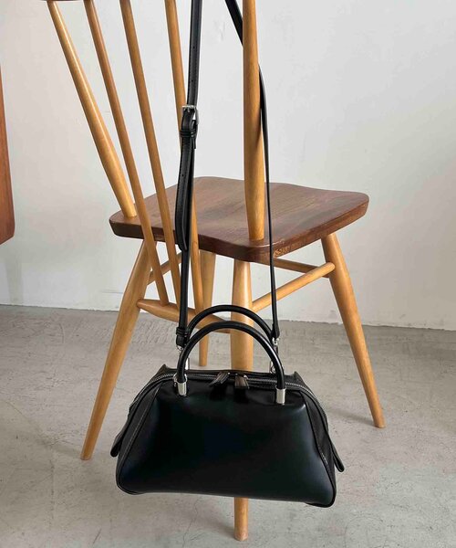 CAPRICIEUX LE'MAGE（カプリシューレマージュ）の「2WAY台形ボストンバッグ（ボストンバッグ・レディース・グレイッシュベージュ/ブラック・FREE）」の17枚目の写真