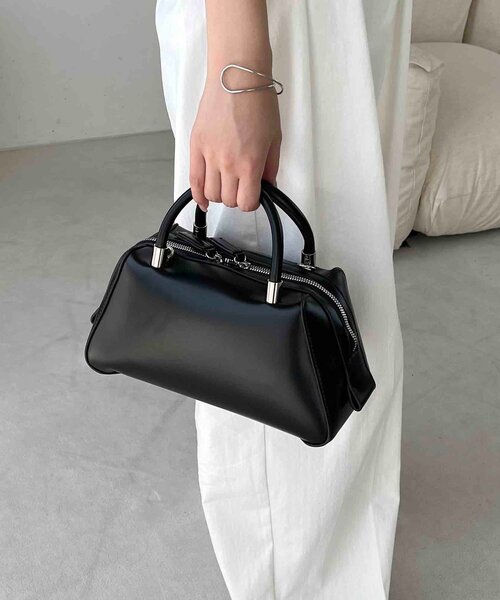 CAPRICIEUX LE'MAGE（カプリシューレマージュ）の「2WAY台形ボストンバッグ（ボストンバッグ・レディース・グレイッシュベージュ/ブラック・FREE）」の18枚目の写真