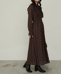 【Cherir Mignon】2way花柄ラッフルフリルワンピース