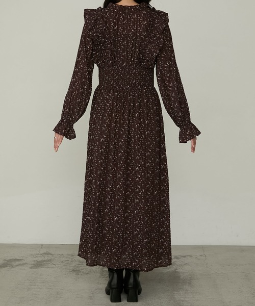 Cherir Mignon(シェリルミニョン)の「【Cherir Mignon】2way花柄ラッフルフリルワンピース(ワンピース・レディース・アイボリー/ブラック/ブラウン・S/M)」の20枚目の写真