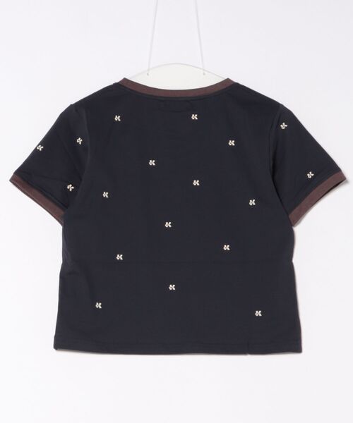Knuth Marf（クヌースマーフ）の「Knuth Marf K motif mini T shirt（Tシャツ/カットソー・レディース・ホワイト/ネイビー・FREE）」の3枚目の写真