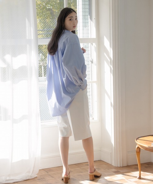 slattgir(スラットジール)の「高身長 タックハーフパンツ(トールサイズ)Essenave≪動画あり≫(その他パンツ・レディース・オフホワイト/ブラック・TM/T5L/T4L/T3L/TLL/TL)」の17枚目の写真