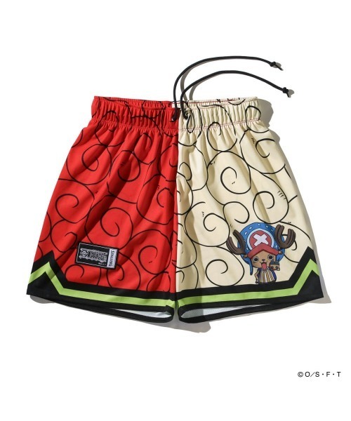 SPALDING(スポルディング)の「【SPALDING/スポルディング】ジャージーショーツ ONE PIECE ヒトヒトの実/吸水速乾機能・UVカット機能・アニメショーツ(その他パンツ・メンズ・レッド・MEDIUM/LARGE)」の6枚目の写真