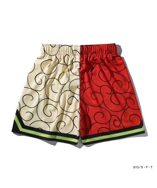 SPALDING(スポルディング)の「【SPALDING/スポルディング】ジャージーショーツ ONE PIECE ヒトヒトの実/吸水速乾機能・UVカット機能・アニメショーツ(その他パンツ・メンズ・レッド・MEDIUM/LARGE)」の5枚目の写真
