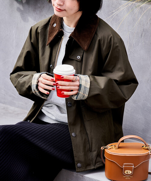 FREAK'S STORE(フリークスストア)の「Barbour | FREAK'S STORE/バブアー 別注 BORROWDALE/トランスポート/ボロウデール/TRANSPORT(カバーオール・レディース・ブラック/ワイン/オリーブ/ブラウン/チャコール/ベージュ・34/36/38)」の17枚目の写真