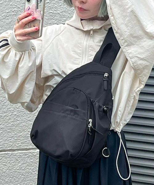 Fashion Letter(ファッションレター)の「撥水加工 マザーズバッグボディバッグ(ボディバッグ/ウエストポーチ・レディース・モカ/グレー/ブラック・FREE)」の1枚目の写真