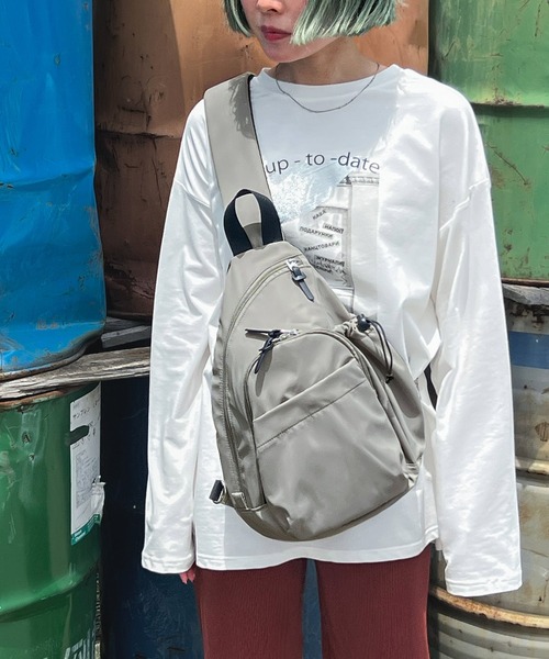 Fashion Letter(ファッションレター)の「撥水加工 マザーズバッグボディバッグ(ボディバッグ/ウエストポーチ・レディース・モカ/グレー/ブラック・FREE)」の18枚目の写真