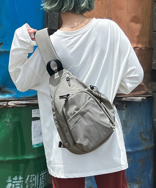 Fashion Letter(ファッションレター)の「撥水加工 マザーズバッグボディバッグ(ボディバッグ/ウエストポーチ・レディース・モカ/グレー/ブラック・FREE)」の19枚目の写真