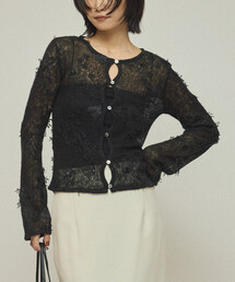 Firsthand | Firsthand/ファーストハンド 3D刺繍 ニットカーディガン / シアーニット(カーディガン/ボレロ)