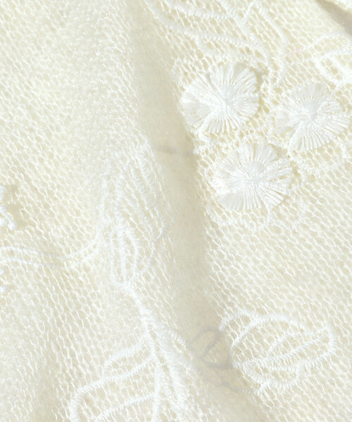 Firsthand(ファーストハンド)の「Firsthand/ファーストハンド 3D刺繍 ニットカーディガン / シアーニット(カーディガン/ボレロ・レディース・ブラック/オフホワイト・FREE)」の4枚目の写真