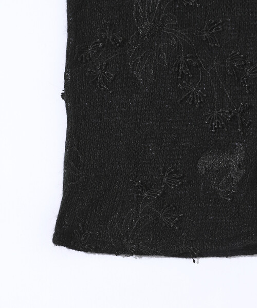 Firsthand(ファーストハンド)の「Firsthand/ファーストハンド 3D刺繍 ニットカーディガン / シアーニット(カーディガン/ボレロ・レディース・ブラック/オフホワイト・FREE)」の20枚目の写真