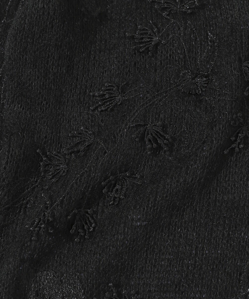 Firsthand(ファーストハンド)の「Firsthand/ファーストハンド 3D刺繍 ニットカーディガン / シアーニット(カーディガン/ボレロ・レディース・ブラック/オフホワイト・FREE)」の6枚目の写真